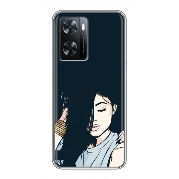 Чехол с принтом «Красивая девочка» для OPPO A57s