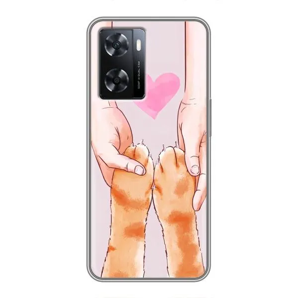 Чехол с принтом «Любовь к котикам» для OPPO A57s