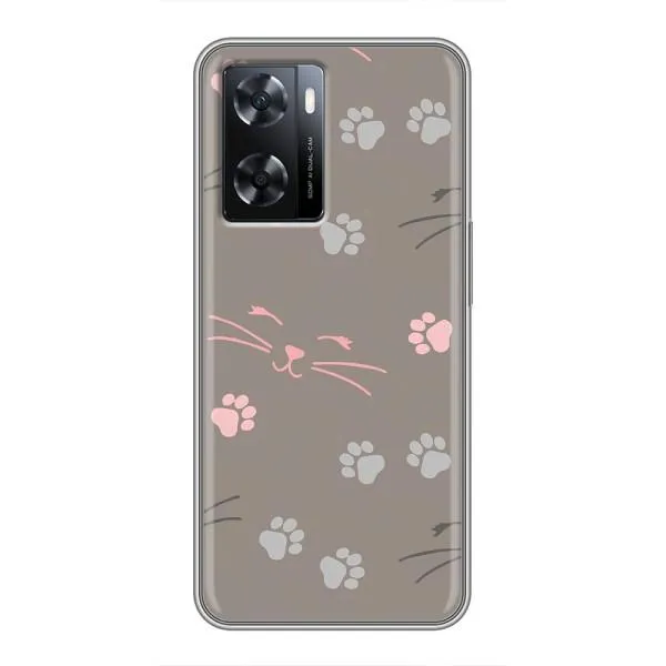 Чехол с принтом «Лапы и усы» для OPPO A57s
