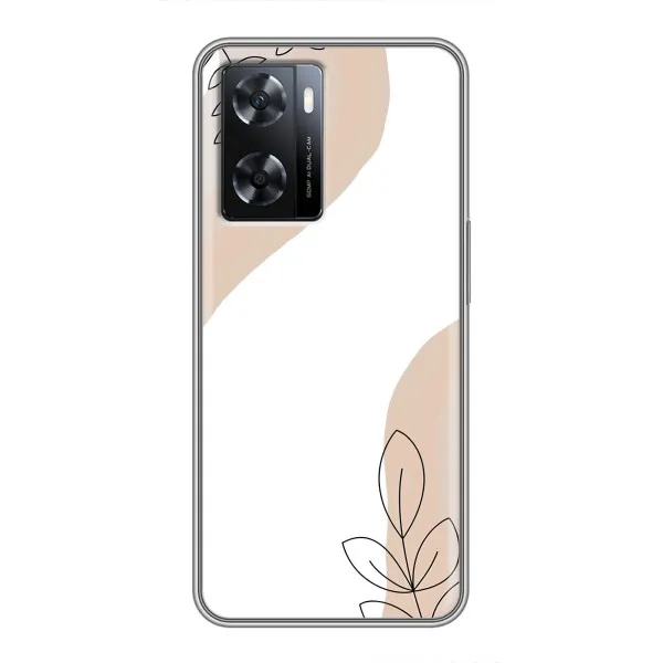 Чехол с принтом «Нюдовая веточка абстракция» для OPPO A57s