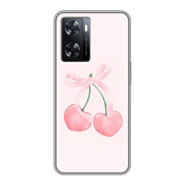 Чехол с принтом «Розовые вишни» для OPPO A57s Чехол с принтом «Розовые вишни» для OPPO A57s