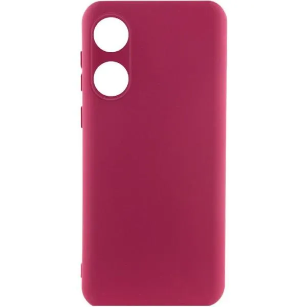 Чехол Silicone Cover Lakshmi Full Camera (A) для Oppo A58 4G — Бордовый — фото 1