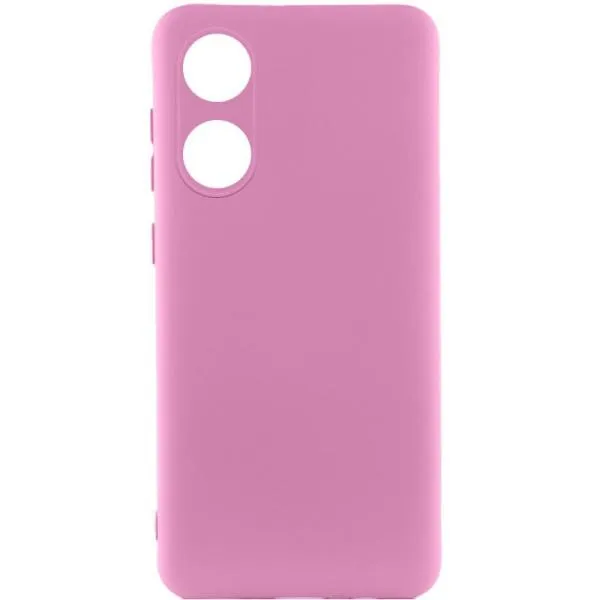 Чохол Silicone Cover Lakshmi Full Camera (A) для Oppo A58 4G — Рожевий — фото 1
