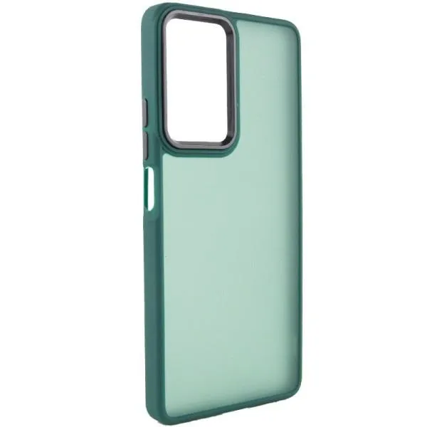 Чехол TPU+PC Lyon Frosted для Oppo A58 4G — Зеленый — фото 1
