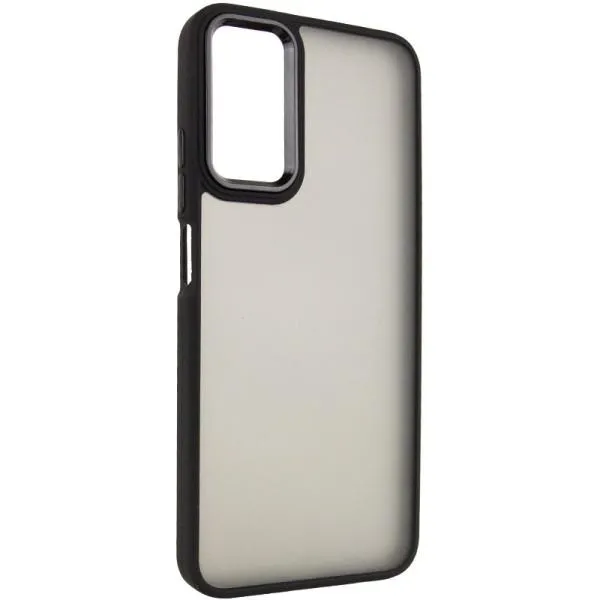 Чехол TPU+PC Lyon Frosted для Oppo A58 4G — Черный — фото 1