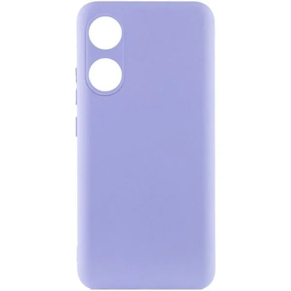 Чохол Silicone Cover Lakshmi Full Camera (AAA) для Oppo A58 4G — Бузковий — фото 1