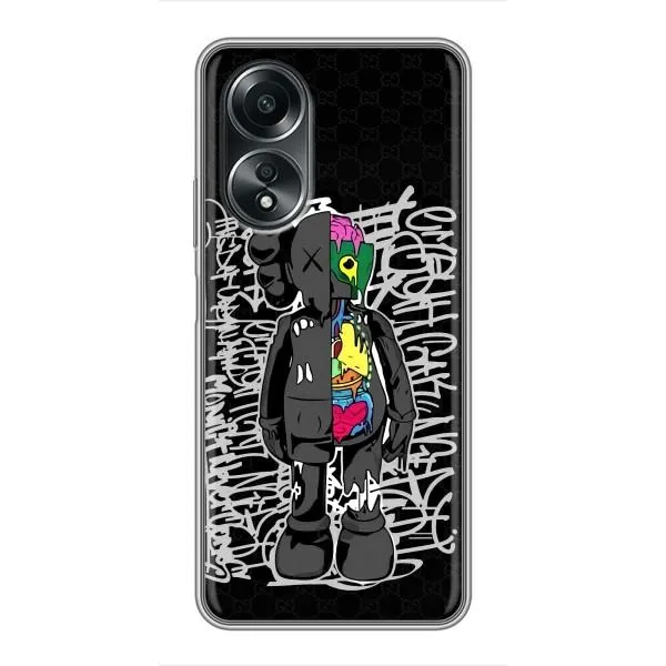 Чехол с принтом «Стиль Bearbrick» для OPPO A58 (4G)