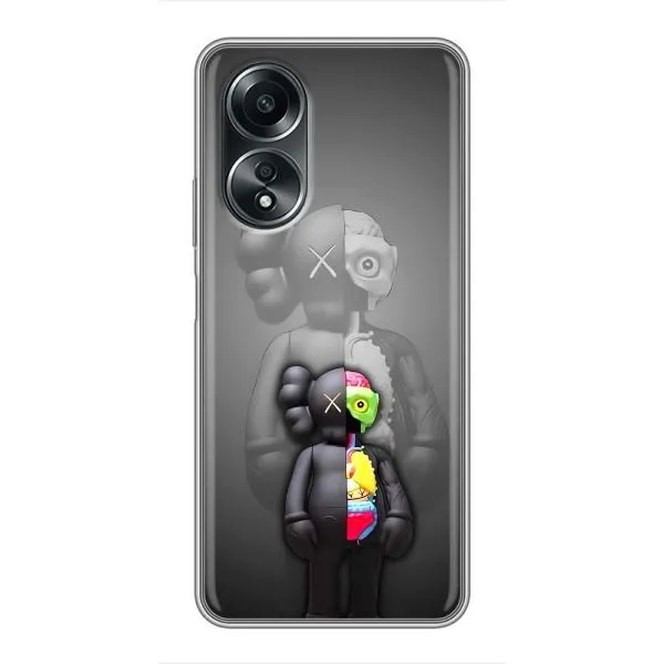 Чехол с принтом «Тело Bearbrick» для OPPO A58 (4G)
