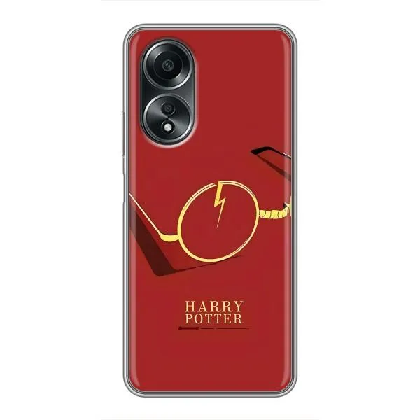 Чехол с принтом «очки Гарри» для OPPO A58 (4G)