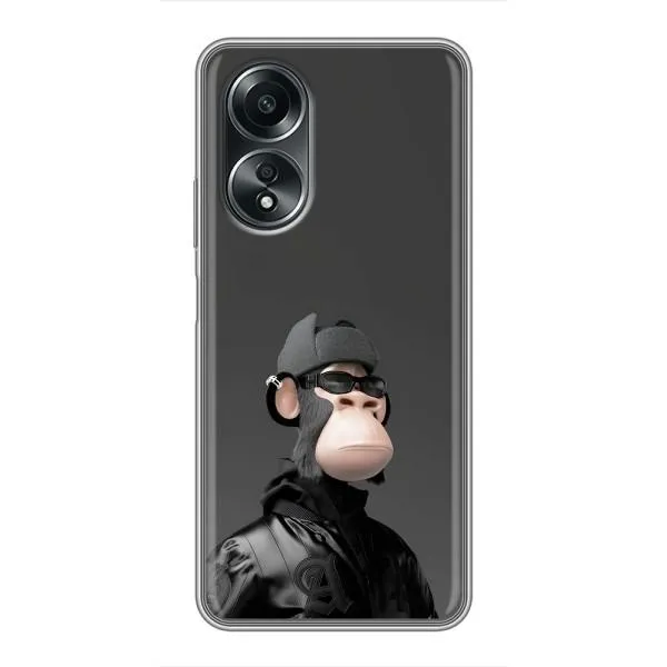 Чехол с принтом «стильная обезьяна NFT» для OPPO A58 (4G)