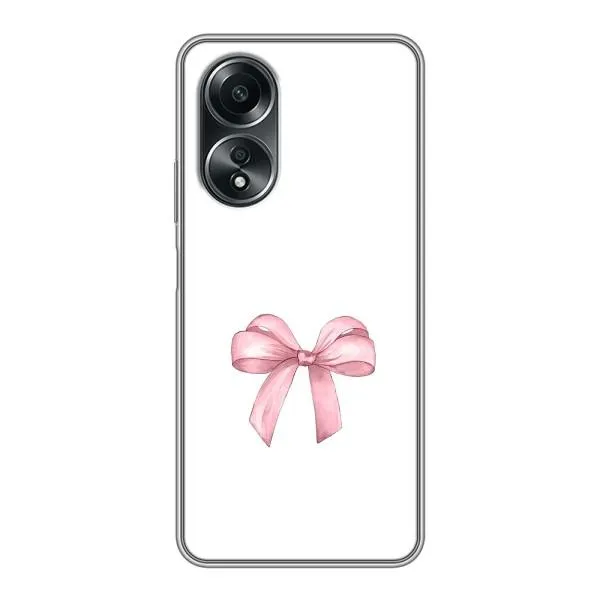 Чехол с принтом «Бант дизайн» для OPPO A58 (4G)