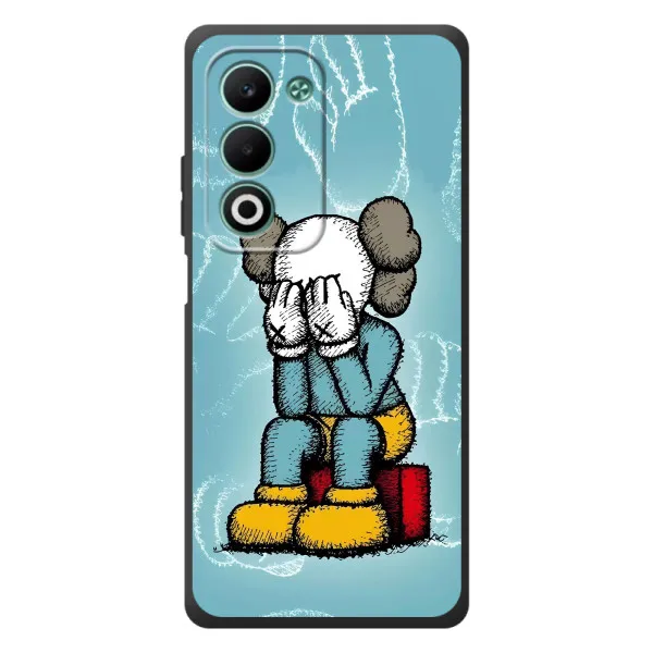 Чохол з принтом «Плач Bearbrick» для OPPO A5m