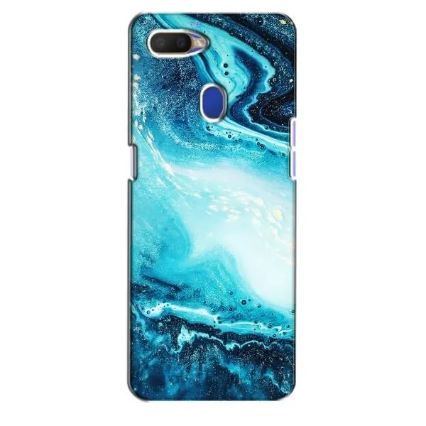 Чехол с принтом «Голубой мрамор» для OPPO A5s