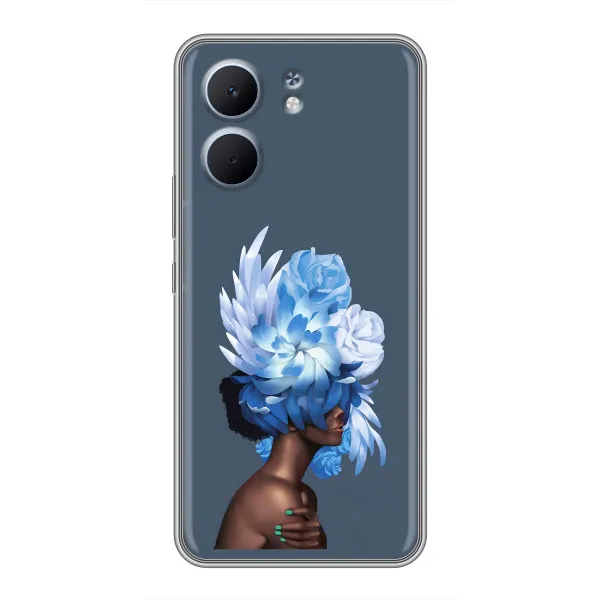 Чехол с принтом «Цветы на голове» для OPPO A5x