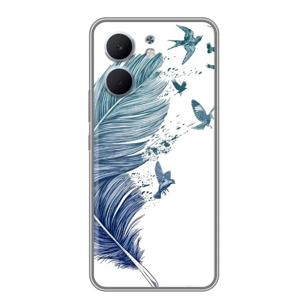 Чехол с принтом «Перышко» для OPPO A5x