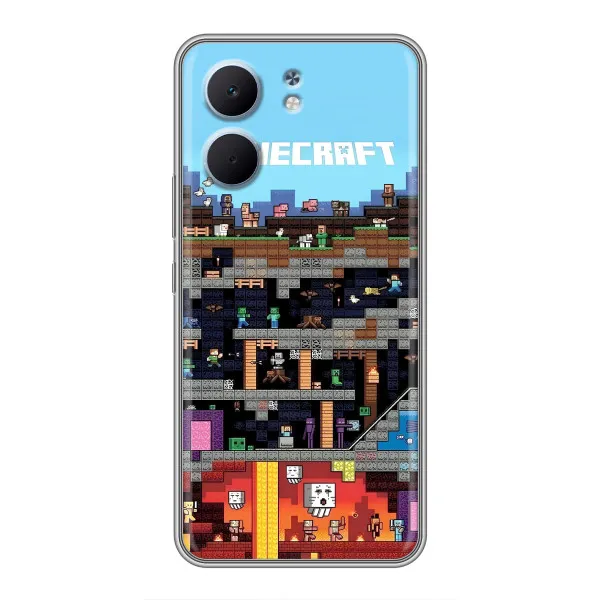 Чехол с принтом «фон Minecraft» для OPPO A5x Чехол с принтом «фон Minecraft» для OPPO A5x