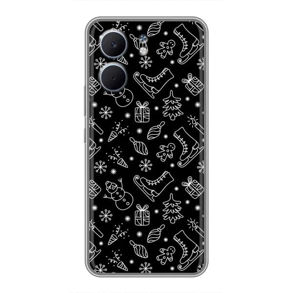 Чехол с принтом «Новогодний фон» для OPPO A5x