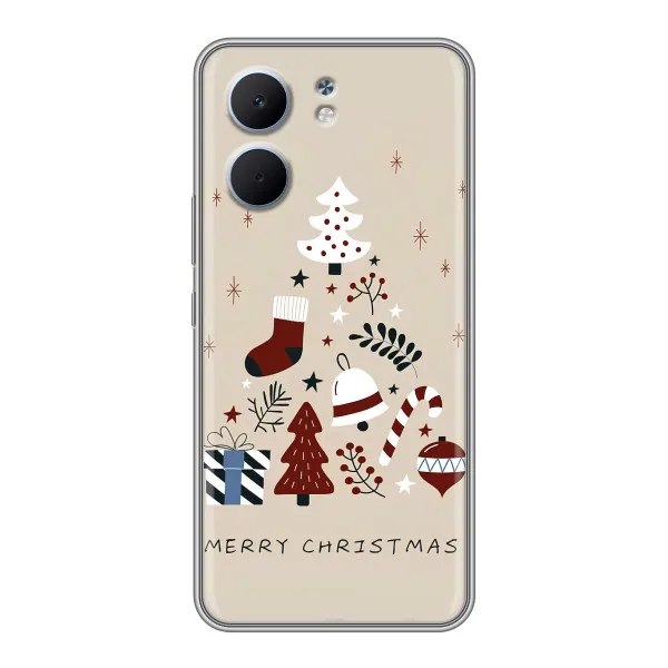 Чехол с принтом «Merry Christmas» для OPPO A5x