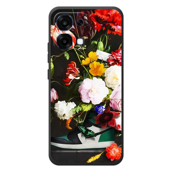 Чехол с принтом «Nike цветы» для OPPO A6 Pro
