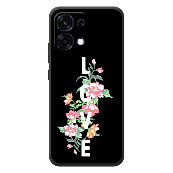 Чехол с принтом «Цветы LOVE» для OPPO A6 Pro