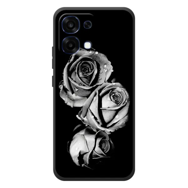 Чехол с принтом «Черная роза» для OPPO A6 Pro