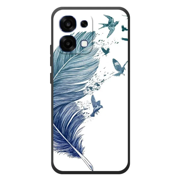 Чехол с принтом «Перышко» для OPPO A6 Pro