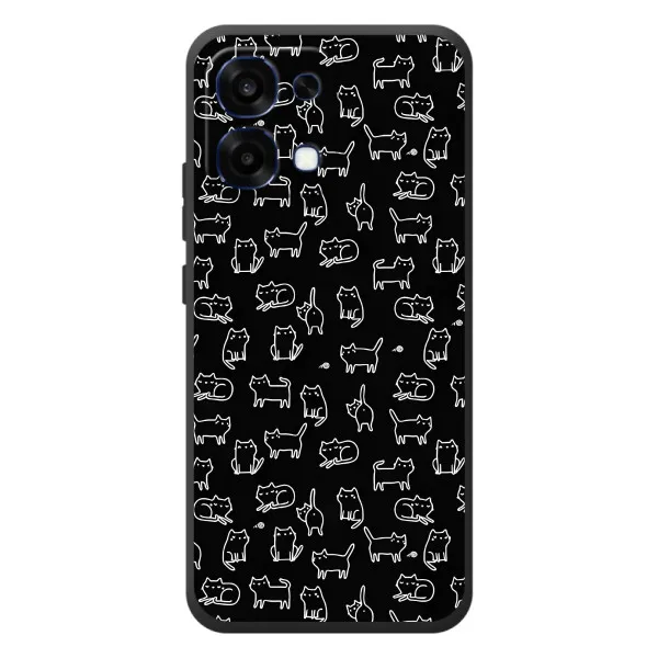 Чехол с принтом «Меленькие котики» для OPPO A6 Pro