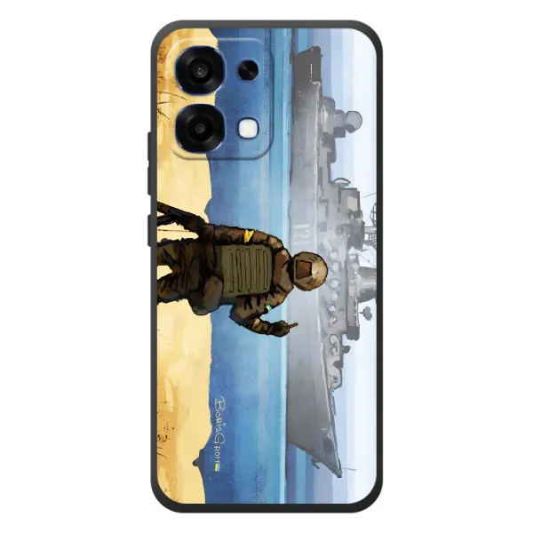 Чохол з принтом «Російський корабель» для OPPO A6 Pro