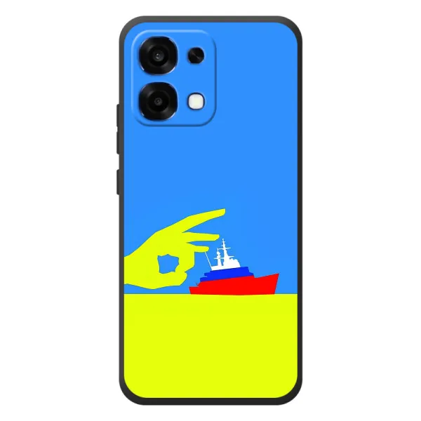 Чохол з принтом «Щелбан кораблю» для OPPO A6 Pro