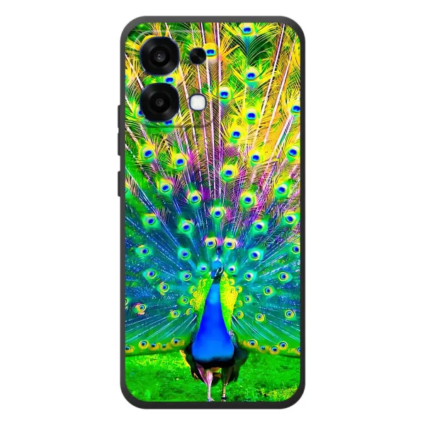 Чехол с принтом «Яркий Павлин» для OPPO A6 Pro