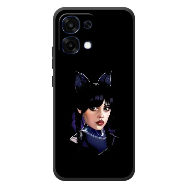 Чехол с принтом «серьезная Уэнздей» для OPPO A6 Pro