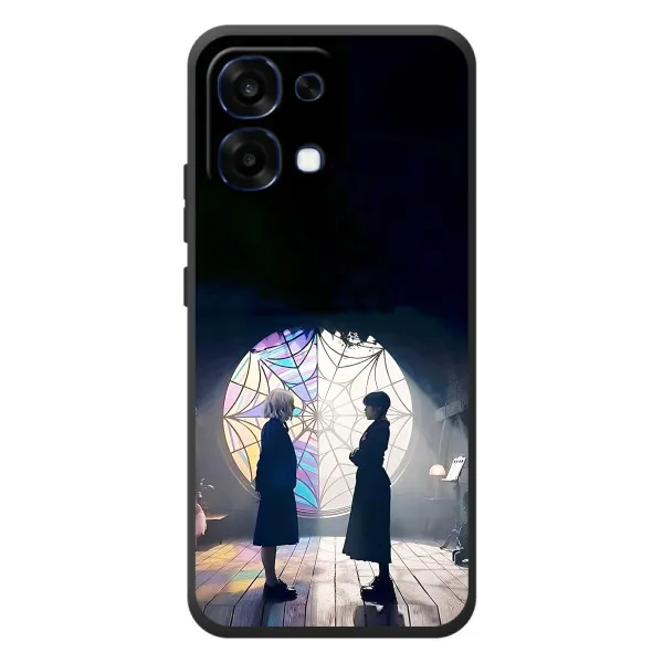 Чехол с принтом «Уэнздей и Инид» для OPPO A6 Pro