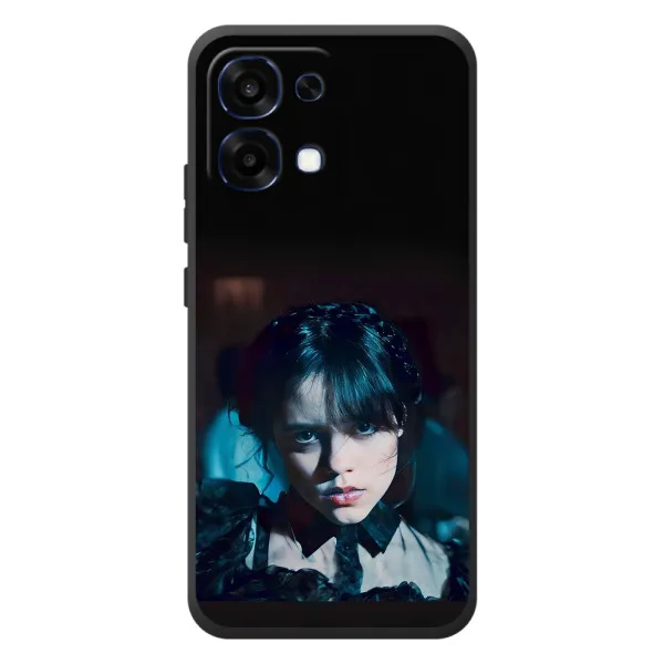 Чехол с принтом «взгляд Уэнздей» для OPPO A6 Pro