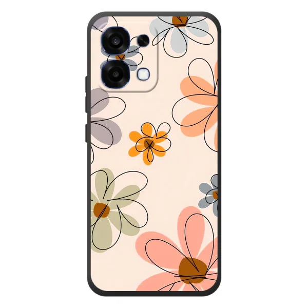 Чехол с принтом «Разноцветные цветы» для OPPO A6 Pro