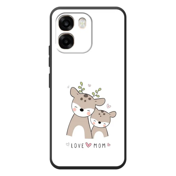 Чехол с принтом «Оленята мама и малыш» для OPPO A6