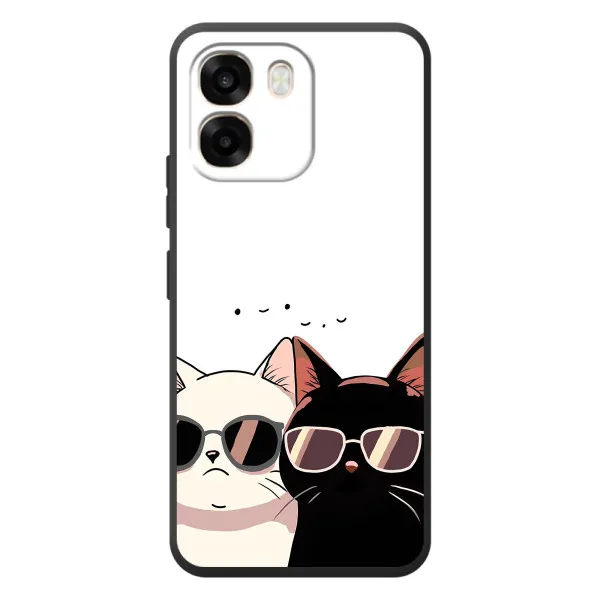 Чехол с принтом «Коты в очках» для OPPO A6