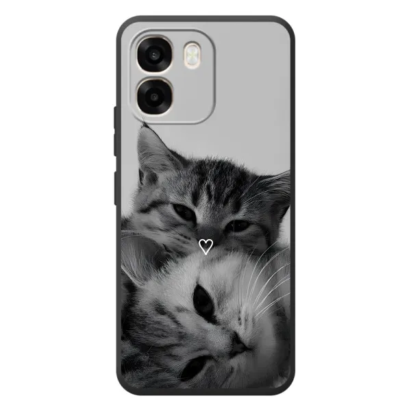 Чехол с принтом «Пара котов» для OPPO A6