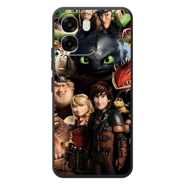 Чехол с принтом «Персонажи дракона» для OPPO A6 Чехол с принтом «Персонажи дракона» для OPPO A6