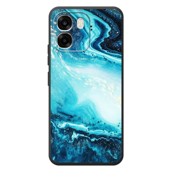 Чехол с принтом «Голубой мрамор» для OPPO A6 Чехол с принтом «Голубой мрамор» для OPPO A6