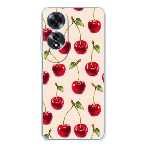 Чехол с принтом «Вишня» для OPPO A60 5G