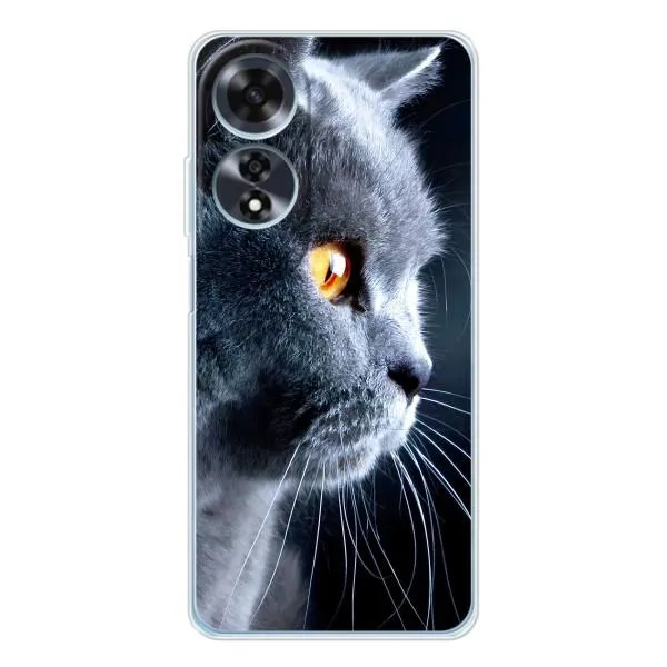 Чехол с принтом «Серый Кот» для OPPO A60 5G