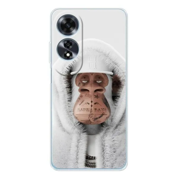 Чехол с принтом «обезьяна NFT в тату» для OPPO A60 5G