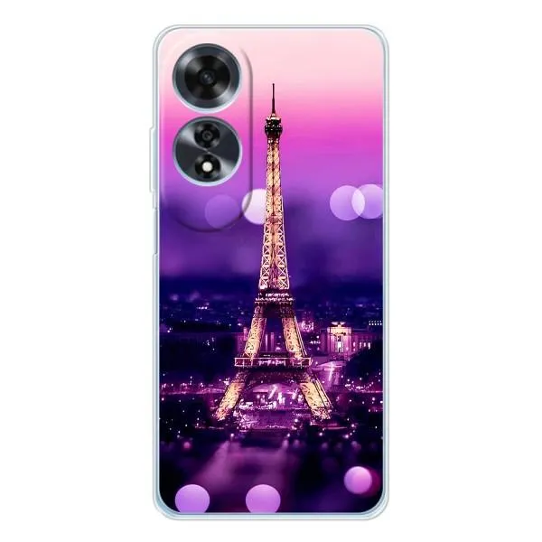 Чехол с принтом «Париж Башня» для OPPO A60 5G