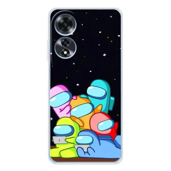 Чехол с принтом «Скины в космосе» для OPPO A60 5G