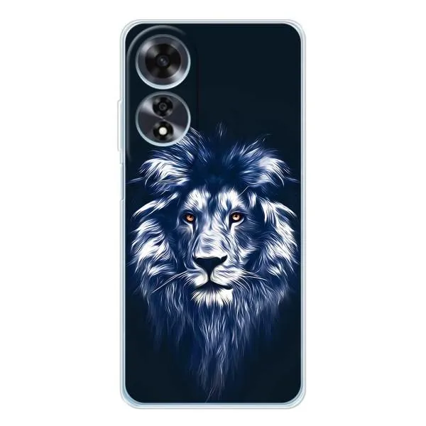 Чехол с принтом «Синий Лев» для OPPO A60 5G