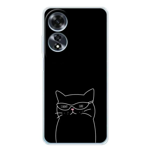 Чохол з принтом «Байдужий кіт» для OPPO A60 5G Чохол з принтом «Байдужий кіт» для OPPO A60 5G