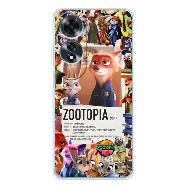 Чехол с принтом «Постер Зверополис» для OPPO A60 5G Чехол с принтом «Постер Зверополис» для OPPO A60 5G