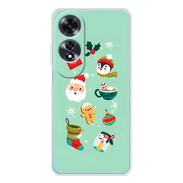 Чехол с принтом «Настроение НГ» для OPPO A60 5G