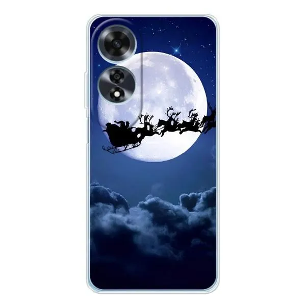 Чехол с принтом «Санта - луна» для OPPO A60 5G