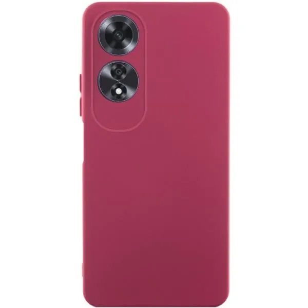 Чохол TPU GETMAN Liquid Silk Full Camera для Oppo A60 4G — Бордовий Чохол TPU GETMAN Liquid Silk Full Camera для Oppo A60 4G — Бордовий